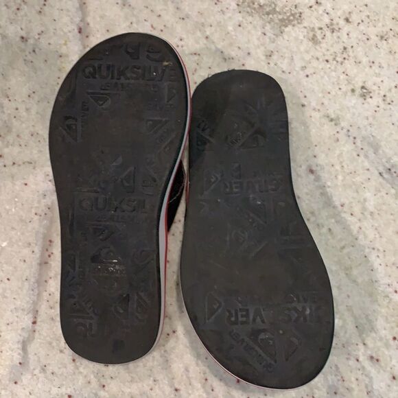 Boys Quicksilver Flip Flops sz4 - Picture 4 of 4